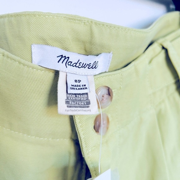 Madewell Petite Harlow Wide-Leg Pant Pants in Pale Lemongrass Women’s Size 8P - Picture 7 of 9